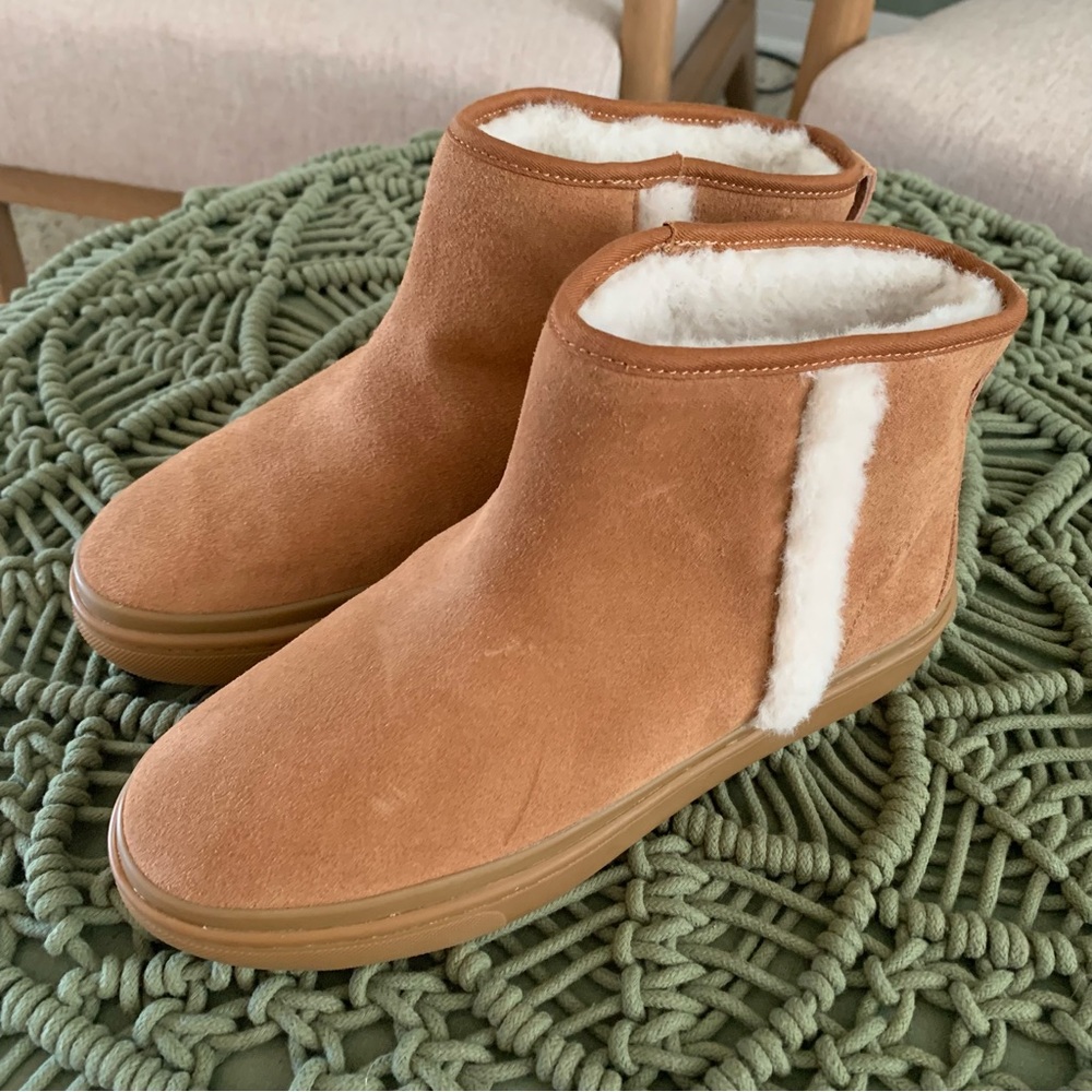 NWT Soludos Chalet Cozy Bootie Faux Fur Ankle Boots Size 6